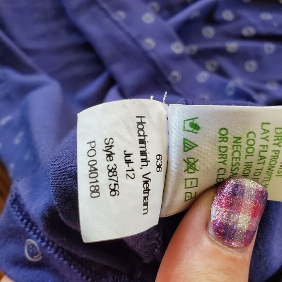 Lilly Pulitzer Laney unbuttoned blue print dress sz XS - Picture 6 of 6